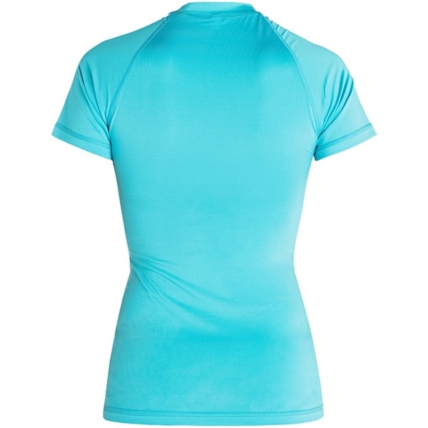 Rip Curl Womens Sunny Rays Relaxed Short Sleeve Rash Vest Light Blue